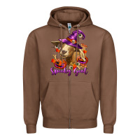 Chestnut Spooky Goat Zipper Hoodie - RanaPortraitStore
