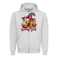 Dove Grey Spooky Goat Zipper Hoodie - RanaPortraitStore