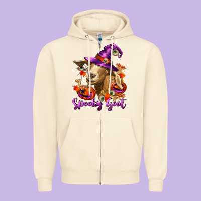 Zipper Hoodie Spooky Goat