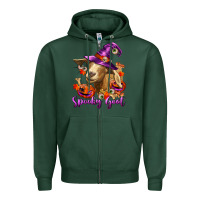 Sports Green Spooky Goat Zipper Hoodie - RanaPortraitStore