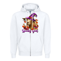 White Spooky Goat Zipper Hoodie - RanaPortraitStore