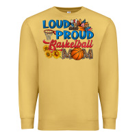 Antique Gold loud and proud basketball mom Premium Sweatshirt - HRA Design Shop