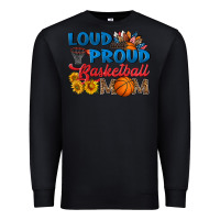 Black loud and proud basketball mom Premium Sweatshirt - HRA Design Shop