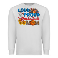 Dove Grey loud and proud basketball mom Premium Sweatshirt - HRA Design Shop