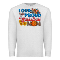 Oatmeal Heather loud and proud basketball mom Premium Sweatshirt - HRA Design Shop