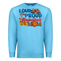 Ocean Blue loud and proud basketball mom Premium Sweatshirt - HRA Design Shop