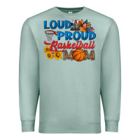 Seafoam loud and proud basketball mom Premium Sweatshirt - HRA Design Shop