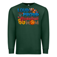 Sports Green loud and proud basketball mom Premium Sweatshirt - HRA Design Shop