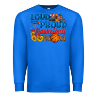 True Royal loud and proud basketball mom Premium Sweatshirt - HRA Design Shop