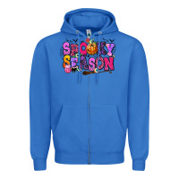 True Royal Spooky season Halloween Zipper Hoodie - RanaPortraitStore