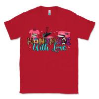 Red handmade with love Classic Tee - RanaPortraitStore