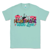 Seafoam handmade with love Classic Tee - RanaPortraitStore
