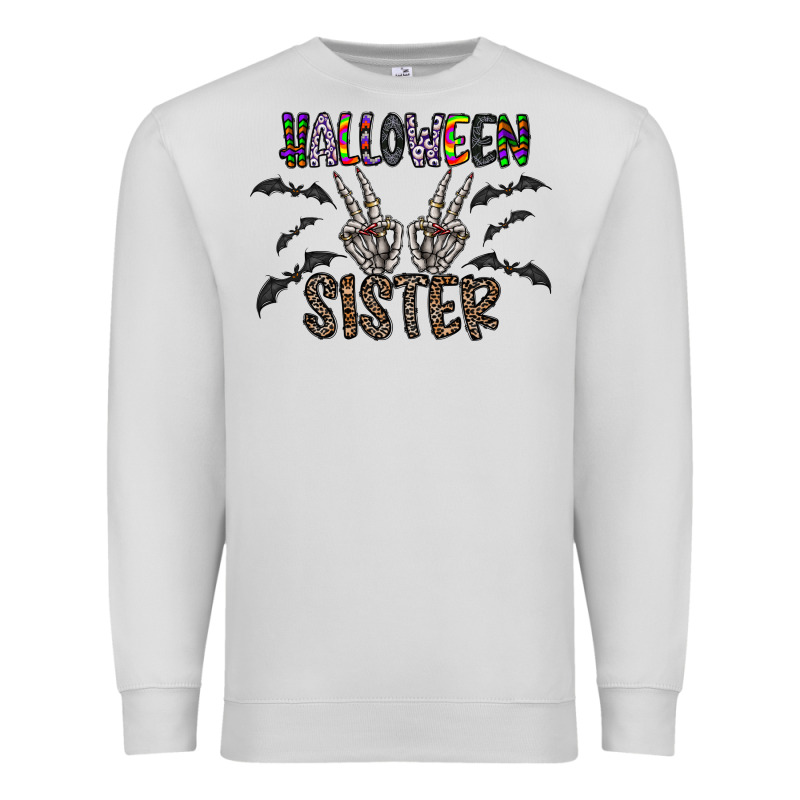 Halloween Sister Premium Sweatshirt by CowhideDigitalArt | Teevron