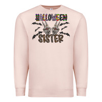 Pale Pink halloween sister Premium Sweatshirt - CowhideDigitalArt