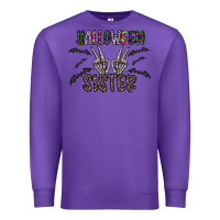 Purple halloween sister Premium Sweatshirt - CowhideDigitalArt