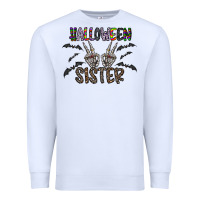 White halloween sister Premium Sweatshirt - CowhideDigitalArt