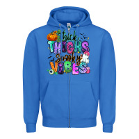 True Royal Thick thighs spooky vibes Zipper Hoodie - RanaPortraitStore