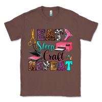Chestnut eat sleep craft repeat Classic Tee - RanaPortraitStore