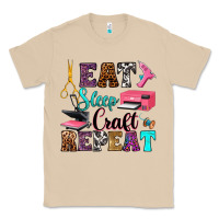 Mushroom eat sleep craft repeat Classic Tee - RanaPortraitStore