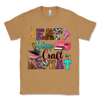 Toasted Coconut eat sleep craft repeat Classic Tee - RanaPortraitStore