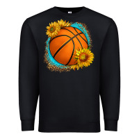 Black western basketball with sunflower Premium Sweatshirt - HRA Design Shop