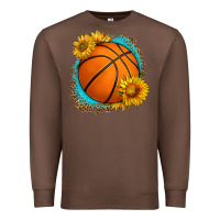 Chestnut western basketball with sunflower Premium Sweatshirt - HRA Design Shop