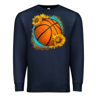 Navy western basketball with sunflower Premium Sweatshirt - HRA Design Shop