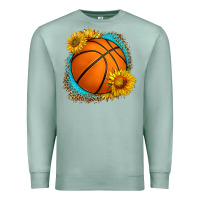 Seafoam western basketball with sunflower Premium Sweatshirt - HRA Design Shop