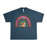 Midnight Navy teacher pen apple books rainbow Urban Heavy Tee - Artiststas