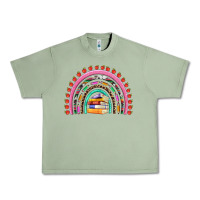Oil Green teacher pen apple books rainbow Urban Heavy Tee - Artiststas