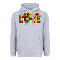 Heather Grey Mexico Love Heavyweight Hoodie - texasbilliewilder