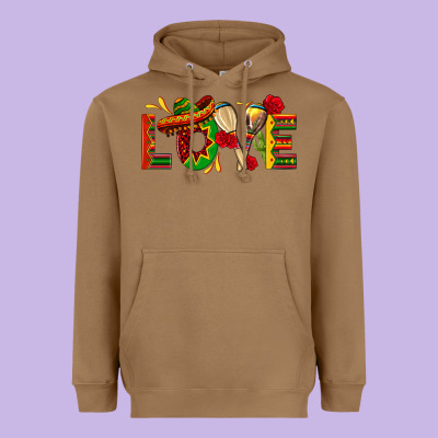 Mexico Love Heavyweight Hoodie Designed By Texasbilliewilder