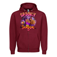 Burgundy Spooky season sneaker and heel afro woman Zipper Hoodie - RanaPortraitStore
