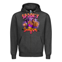 Charcoal Heather Spooky season sneaker and heel afro woman Zipper Hoodie - RanaPortraitStore