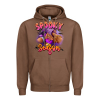 Chestnut Spooky season sneaker and heel afro woman Zipper Hoodie - RanaPortraitStore
