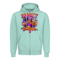 Seafoam Spooky season sneaker and heel afro woman Zipper Hoodie - RanaPortraitStore