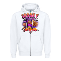 White Spooky season sneaker and heel afro woman Zipper Hoodie - RanaPortraitStore