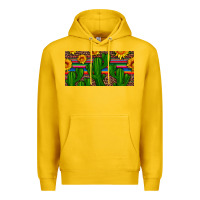 Lemon sunflowers and cactus license plate Premium Hoodie - Artiststas
