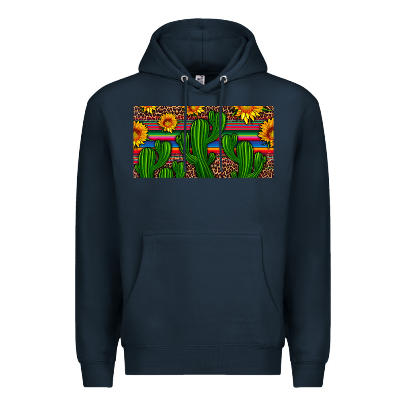 Sunflowers And Cactus License Plate Premium Hoodie by Artiststas | Teevron