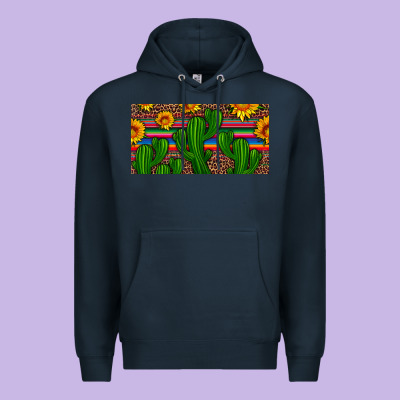 Sunflowers And Cactus License Plate Premium Hoodie Designed By Artiststas