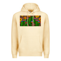 Pina Colada sunflowers and cactus license plate Premium Hoodie - Artiststas