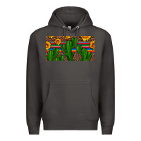 Smoke sunflowers and cactus license plate Premium Hoodie - Artiststas