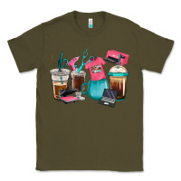Army Green crafting coffee cups Classic Tee - RanaPortraitStore