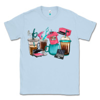 Dusty Blue crafting coffee cups Classic Tee - RanaPortraitStore