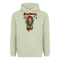 Matcha merry christmas longhorn cow Heavyweight Hoodie - RanaPortraitStore