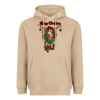 Mushroom merry christmas longhorn cow Heavyweight Hoodie - RanaPortraitStore