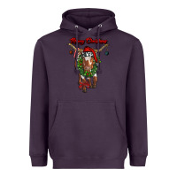 Plum merry christmas longhorn cow Heavyweight Hoodie - RanaPortraitStore