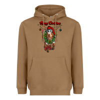 Toasted Coconut merry christmas longhorn cow Heavyweight Hoodie - RanaPortraitStore