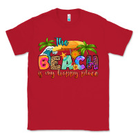 Red the beach is my happy place Classic Tee - RanaPortraitStore