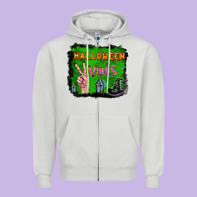 Zipper Hoodie Watercolor Halloween Vibes